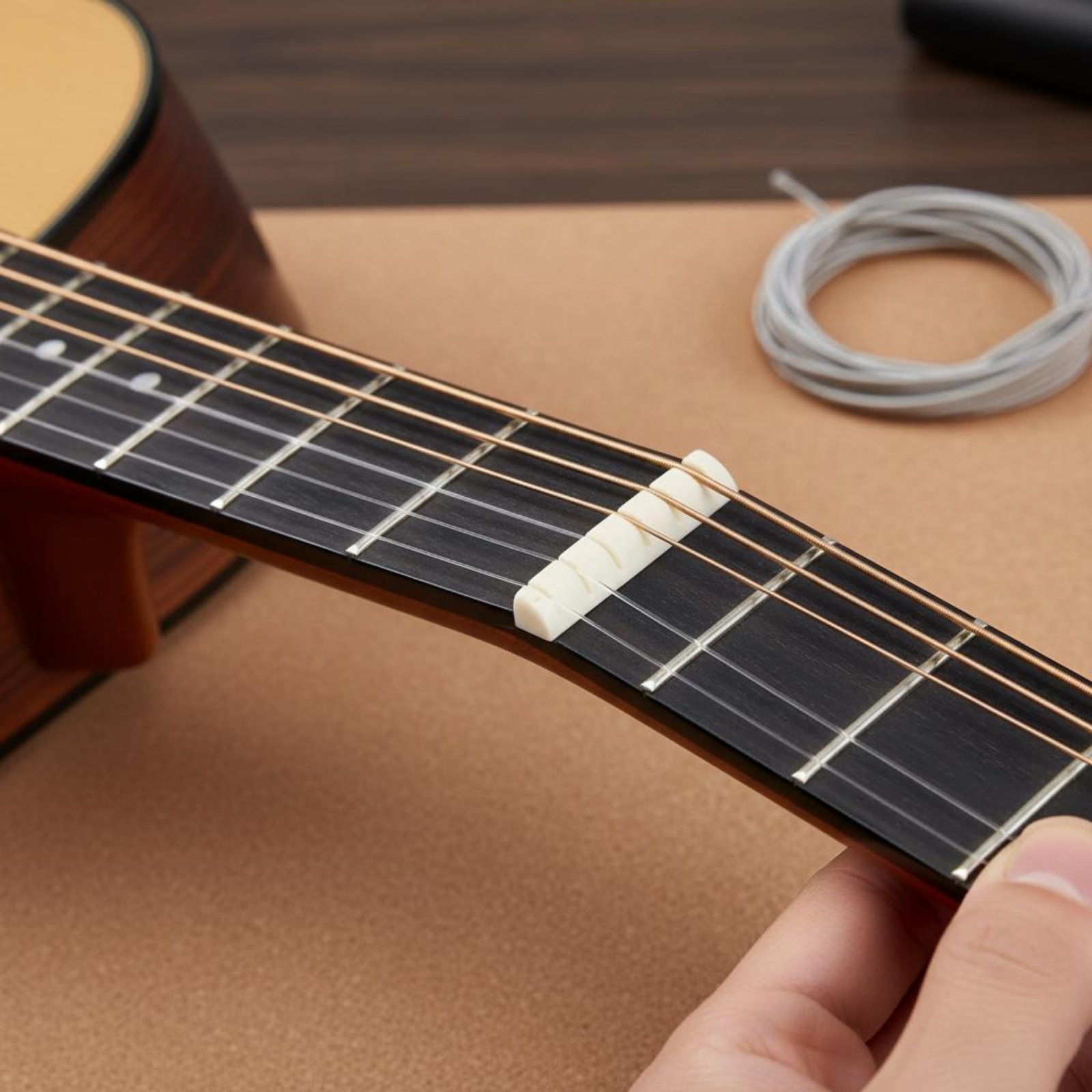 Musical Instrument Set - ギターナットとサドルセット、楽器製作者向けの簡単に取り付けられる楽器部品