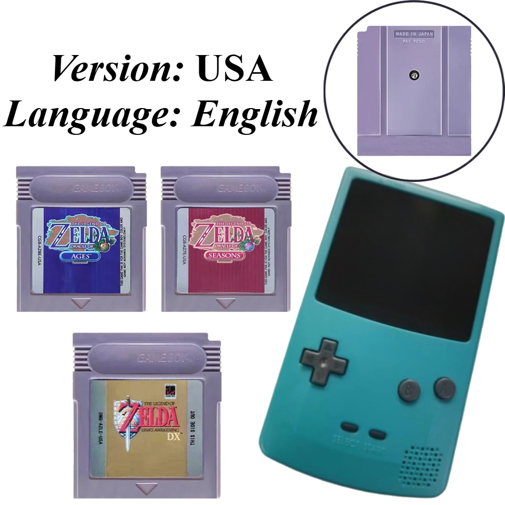 Musical Instrument Zelda - 2026 GBCゲームカード ゼルダの伝説 16ビットビデオゲームカートリッジ コンソールカード アウェイクニングDX
