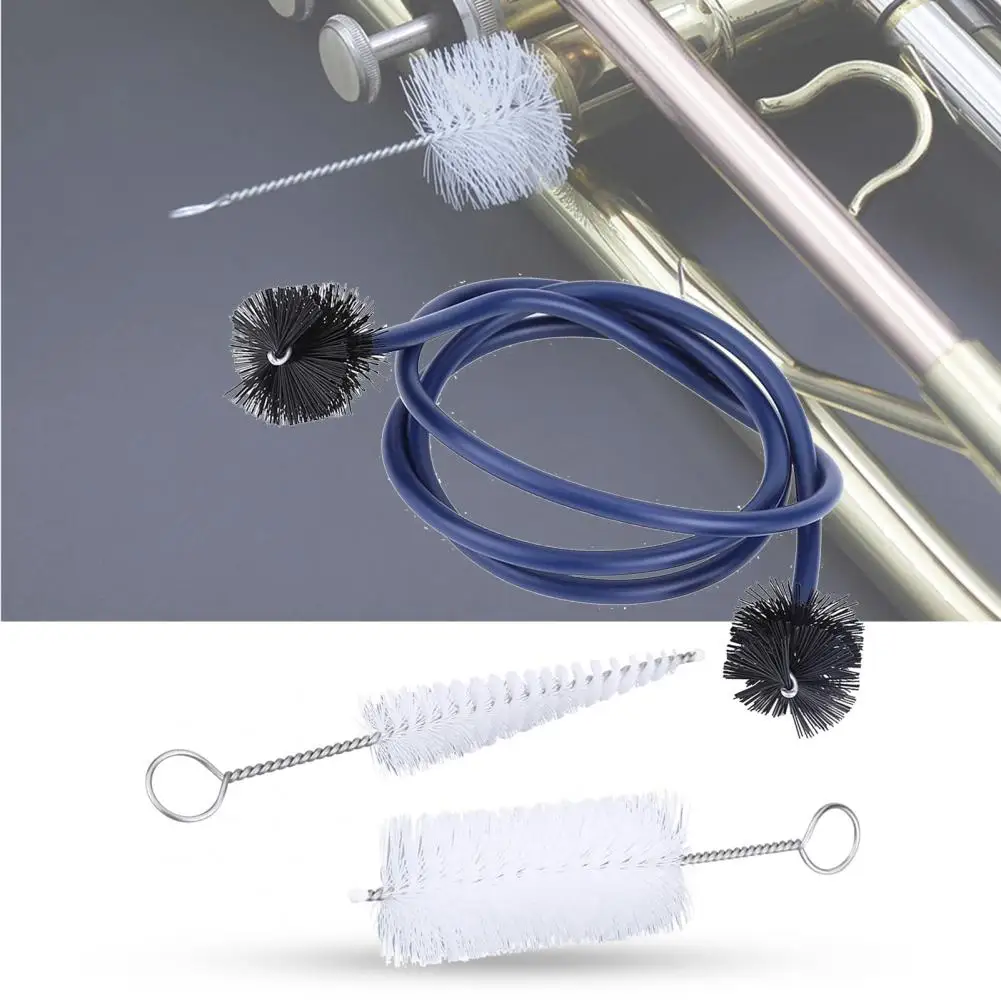 Musical Instrument Cornet - 曲げ可能なグリップ付きトランペットメンテナンスキット、スネークブラシ、マウスピース、コルネットクリーニングキット、楽器アクセサリー、1セット