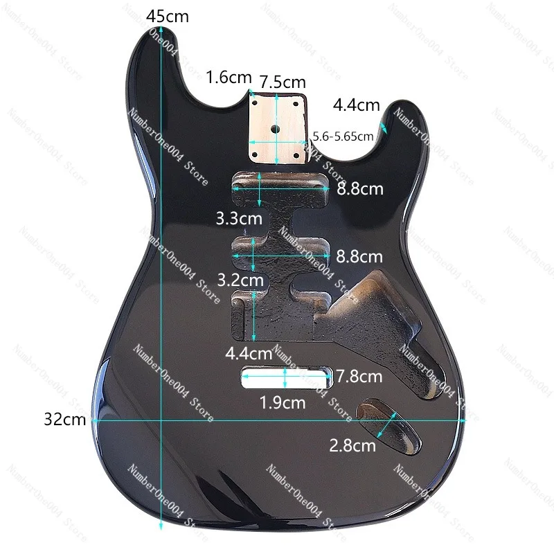 Musical Instrument Guitar - DIY改造パーツ エレキギター 楽器部品 ギターボディ用 シングル/ダブルトレモロオプション