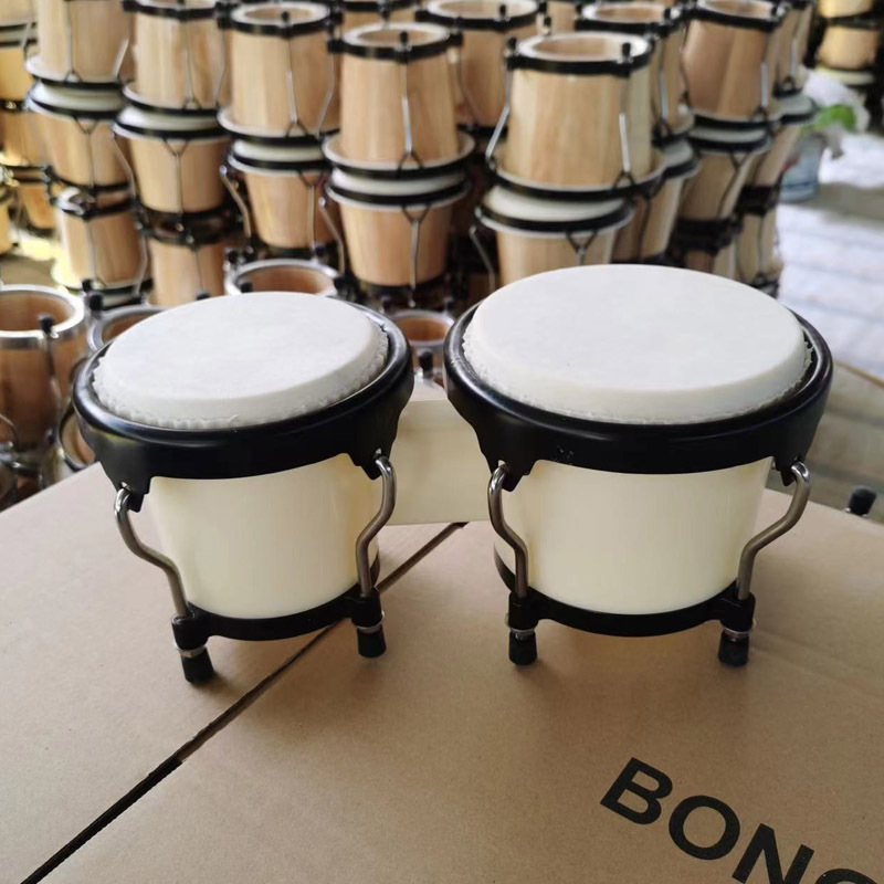 Bongo Drum Set - 4+5インチABSプラスチックボンゴドラム打楽器プラスチックドラムセット一体型デザイン直販メーカー
