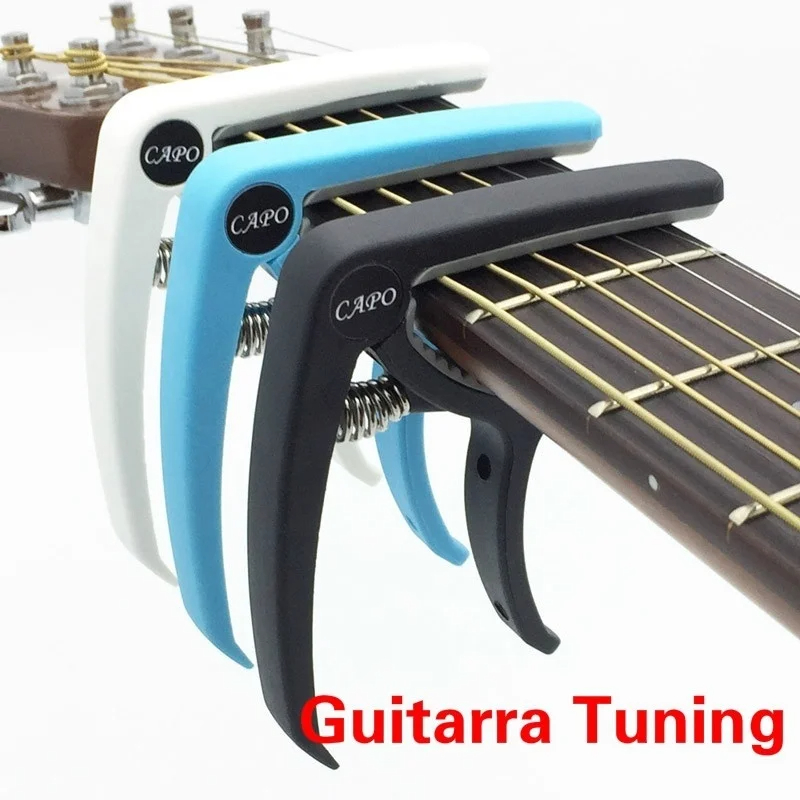 Musical Instrument Dulcimer - プラスチックギターカポ 6 弦アコースティッククラシックエレキギターチューニングクランプ楽器アクセサリーエレキギター