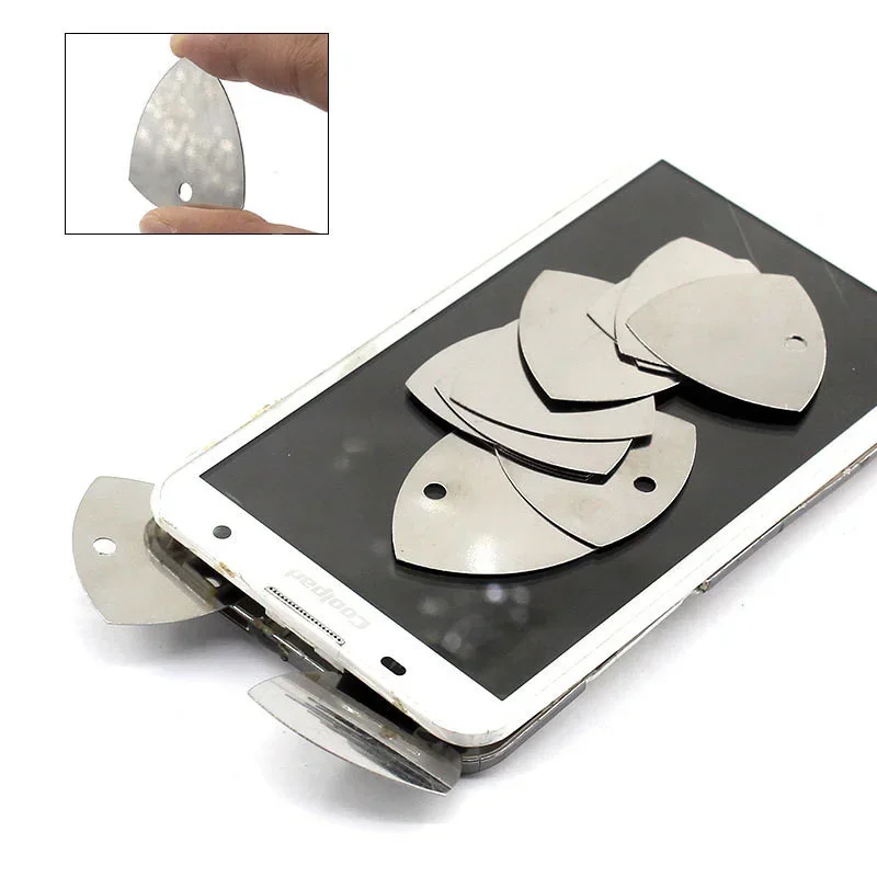 Musical Instrument Repairs - 金属電話オープニングツール 10/20/50 個金属ギターピックこじ開け iPhone iPad タブレット