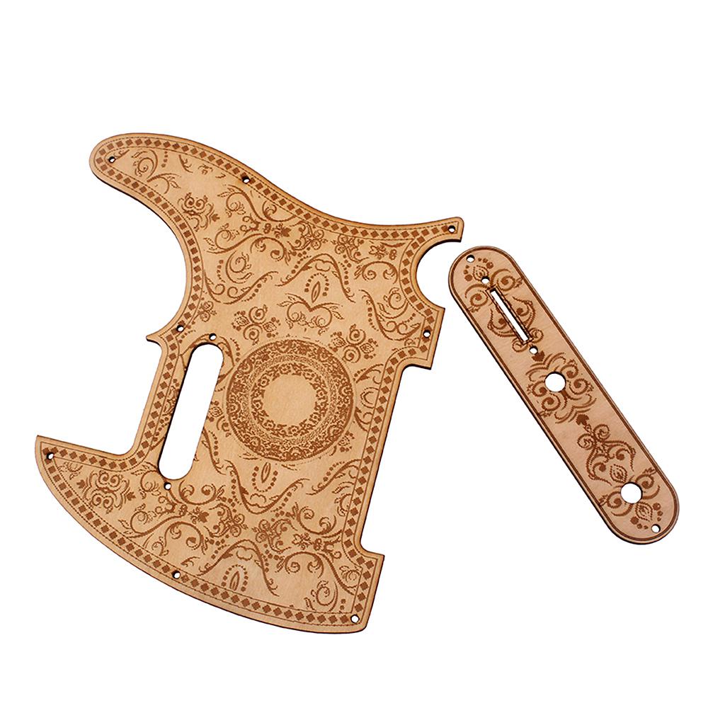Musical Instrument Guitar - 手作りメープルギターピックガードウッドカラーアンチスクラッチプレート楽器部品テレキャスターエレキギター用