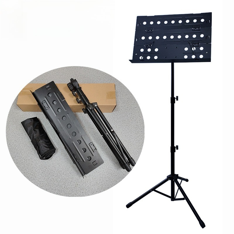 Musical Instrument Set - ポータブル折りたたみ譜面台セット高耐久厚みのある高さ調節可能な楽譜スタンド楽器スタンド部品