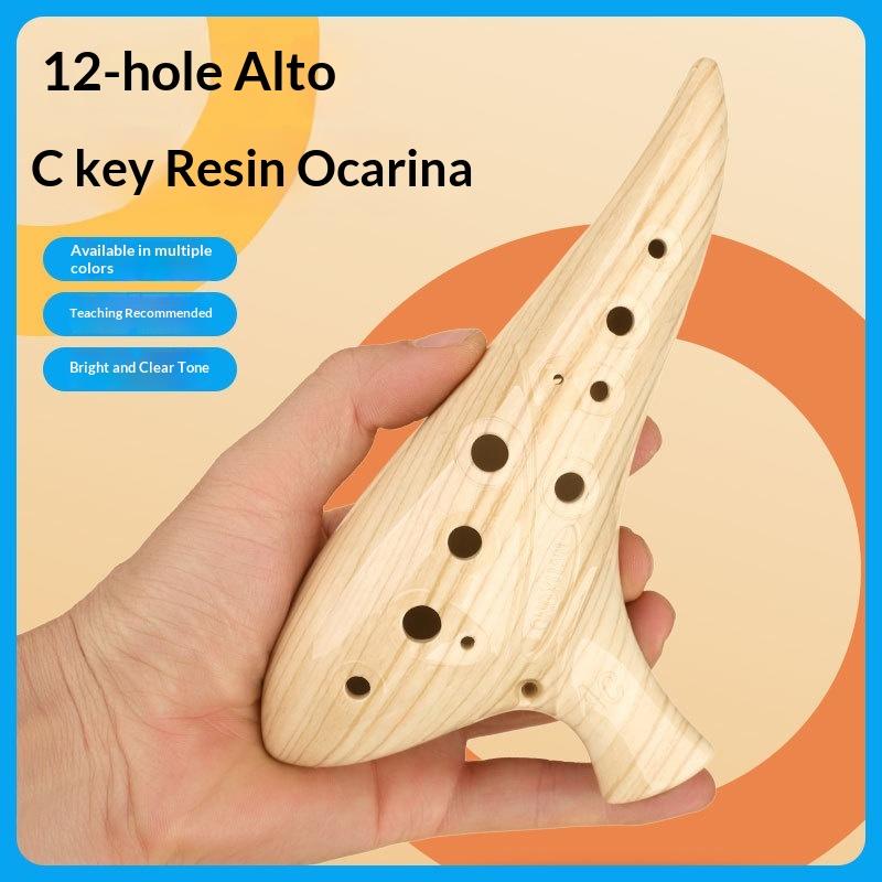 新しい 12 穴オカリナ楽器オカリナアルト C トーンプロフ - Musical Instrument Dulcimer のレビューと価格