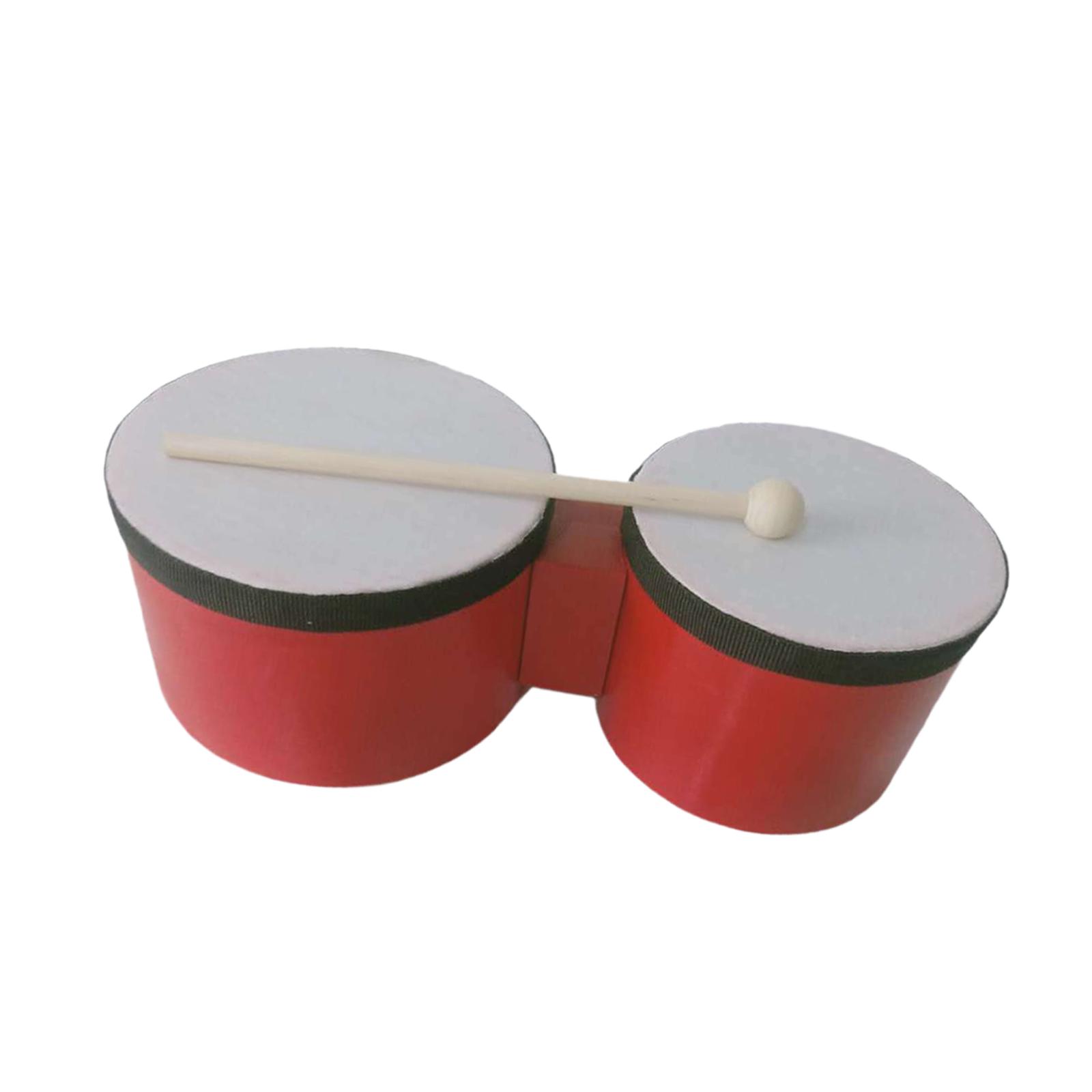 ボンゴドラム木製パーカッション伴奏セット使いやすいハンドドラ - Bongo Drum Set のレビューと価格