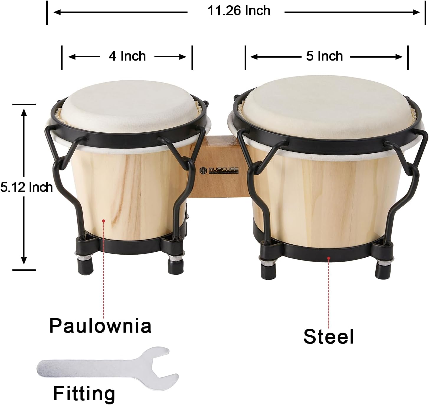 卸売価格 最高品質 4+5インチ 6+7インチ 6.5+7. - Bongo Drum Set のレビューと価格