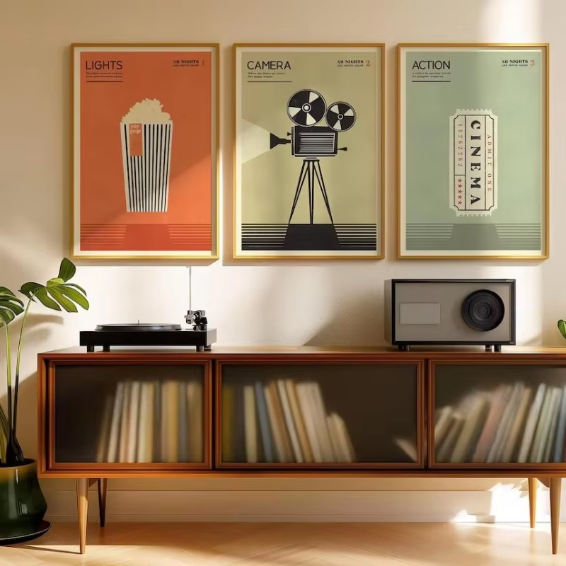 レトロな中世風ポップミュージック楽器ポスター |   90年 - Musical Instrument Photo のレビューと価格