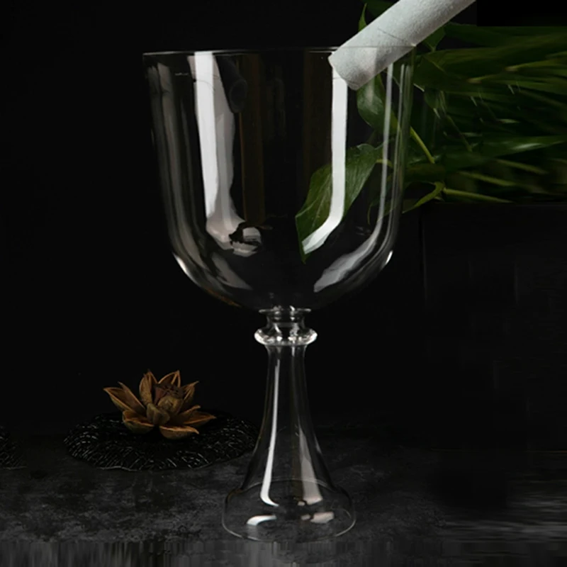 ハンドヘルドクリスタルシンギングボウル 6/7/8 インチ透 - Musical Instrument Kit のレビューと価格