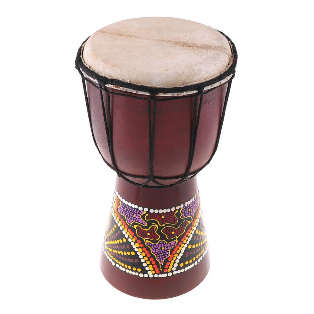 楽器用のアフリカの手彫りドラム、無垢材、ヤギの皮、伝統的なd - Djembe Hand Drum のレビューと価格