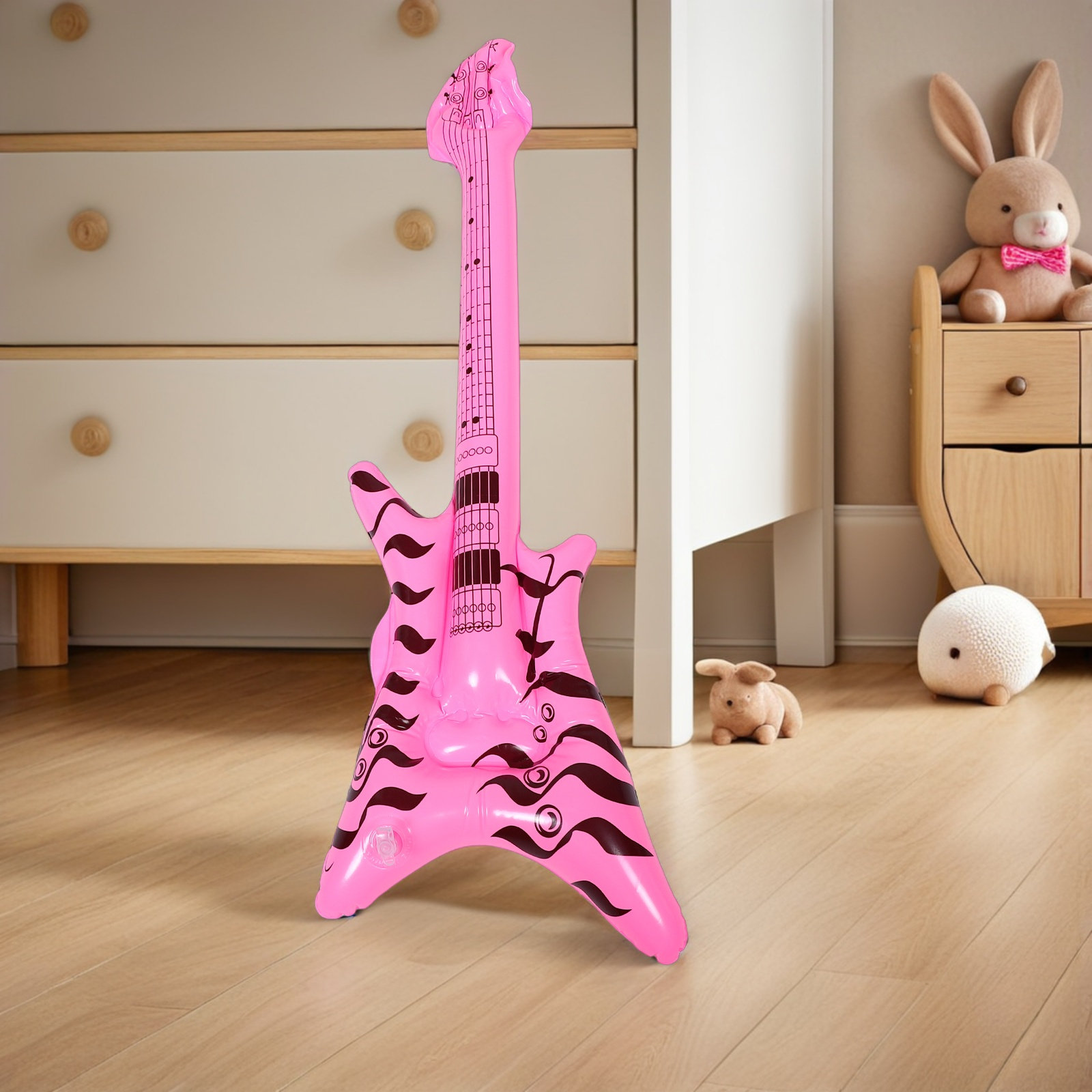 インフレータブルロックンロールギター型小道具 レトロ80年代 - Musical Instrument Photo のレビューと価格