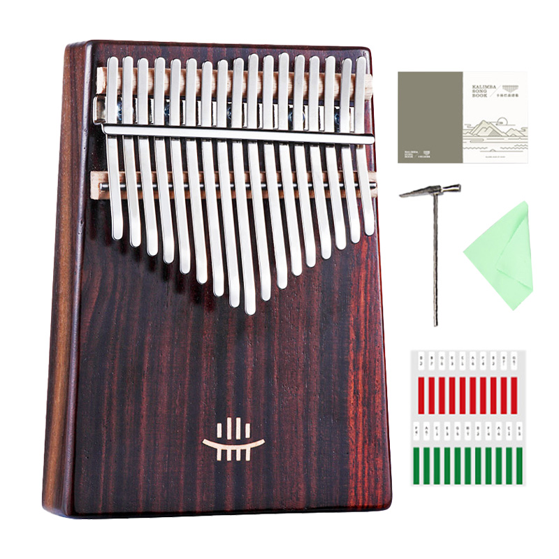 Hlururu-完全な無垢材のカリンバサムピアノ、穴のある1 - Musical Instrument Dulcimer のレビューと価格