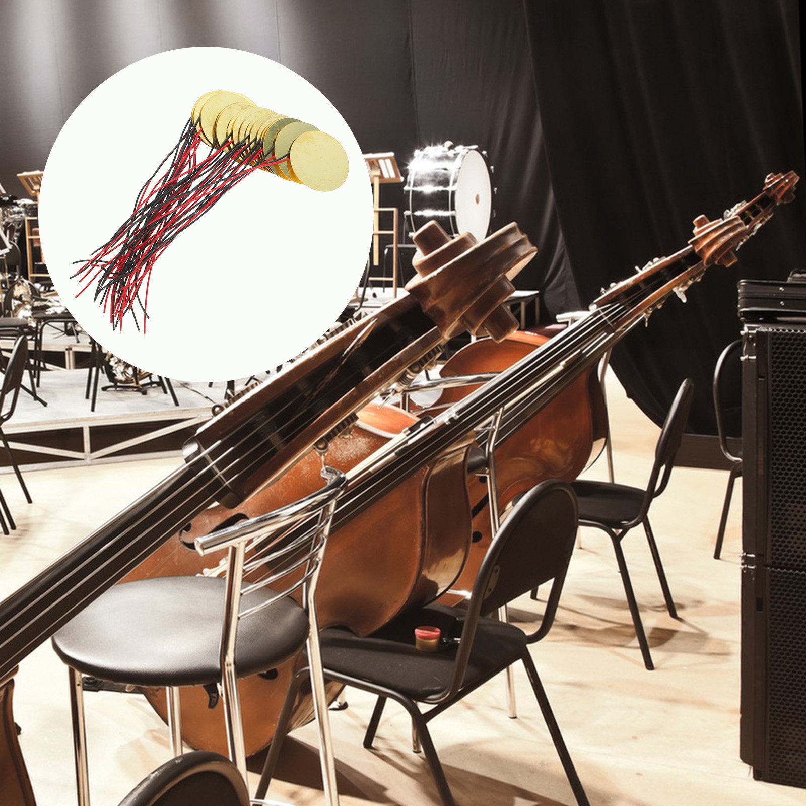 20個入りピエゾディスク銅製高感度トランスデューサー、アコー - Musical Instrument Guitar のレビューと価格