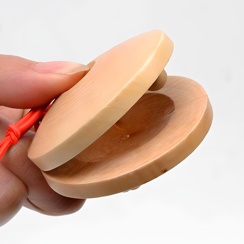 木製カスタネット木製パーカッションフラメンコ楽器子供幼児用お - Castanet Flamenco のレビューと価格