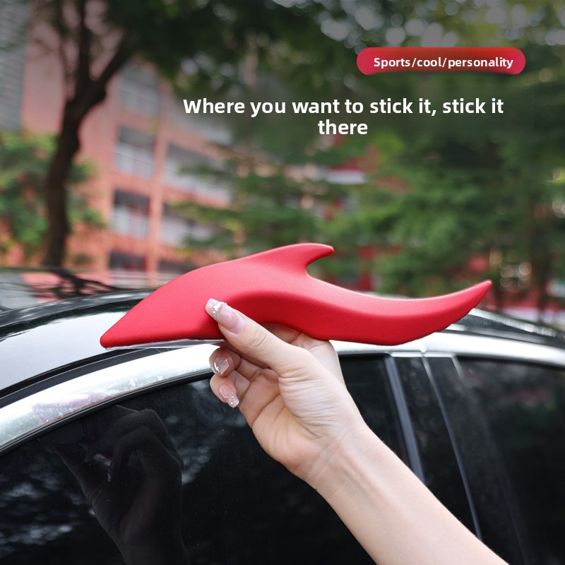 車の屋根装飾ホーンステッカー、自動車用3Dドラゴンホーン装飾 - Musical Instrument Trumpet のレビューと価格