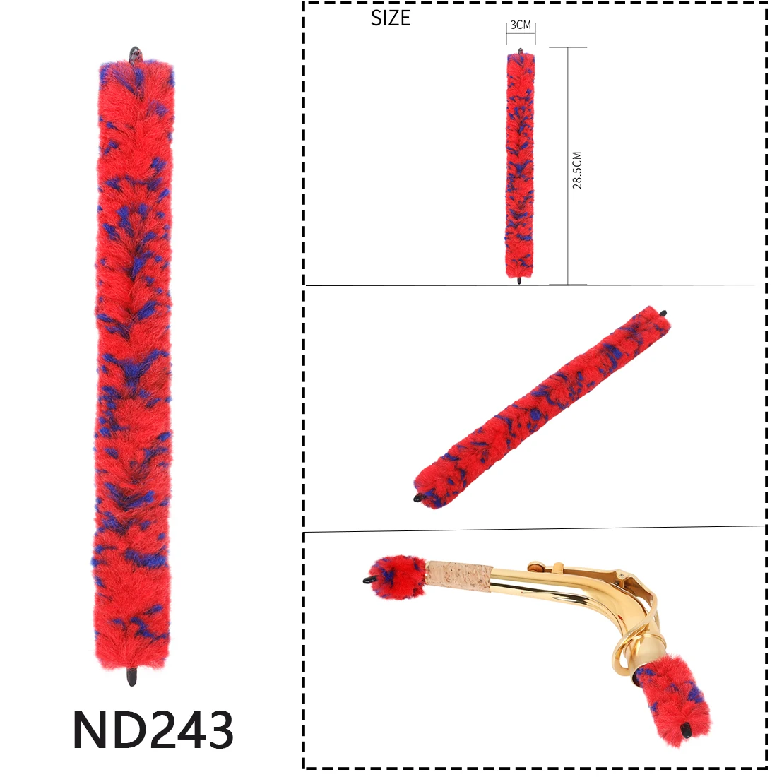 楽器洗浄ブラシ カラフルな楽器洗浄ツール サックス/クラリネ - Musical Instrument Cornet のレビューと価格