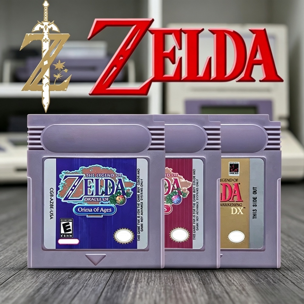 3スタイルUSAゼルダGBC 16ビットビデオゲームカートリ - Musical Instrument Zelda のレビューと価格