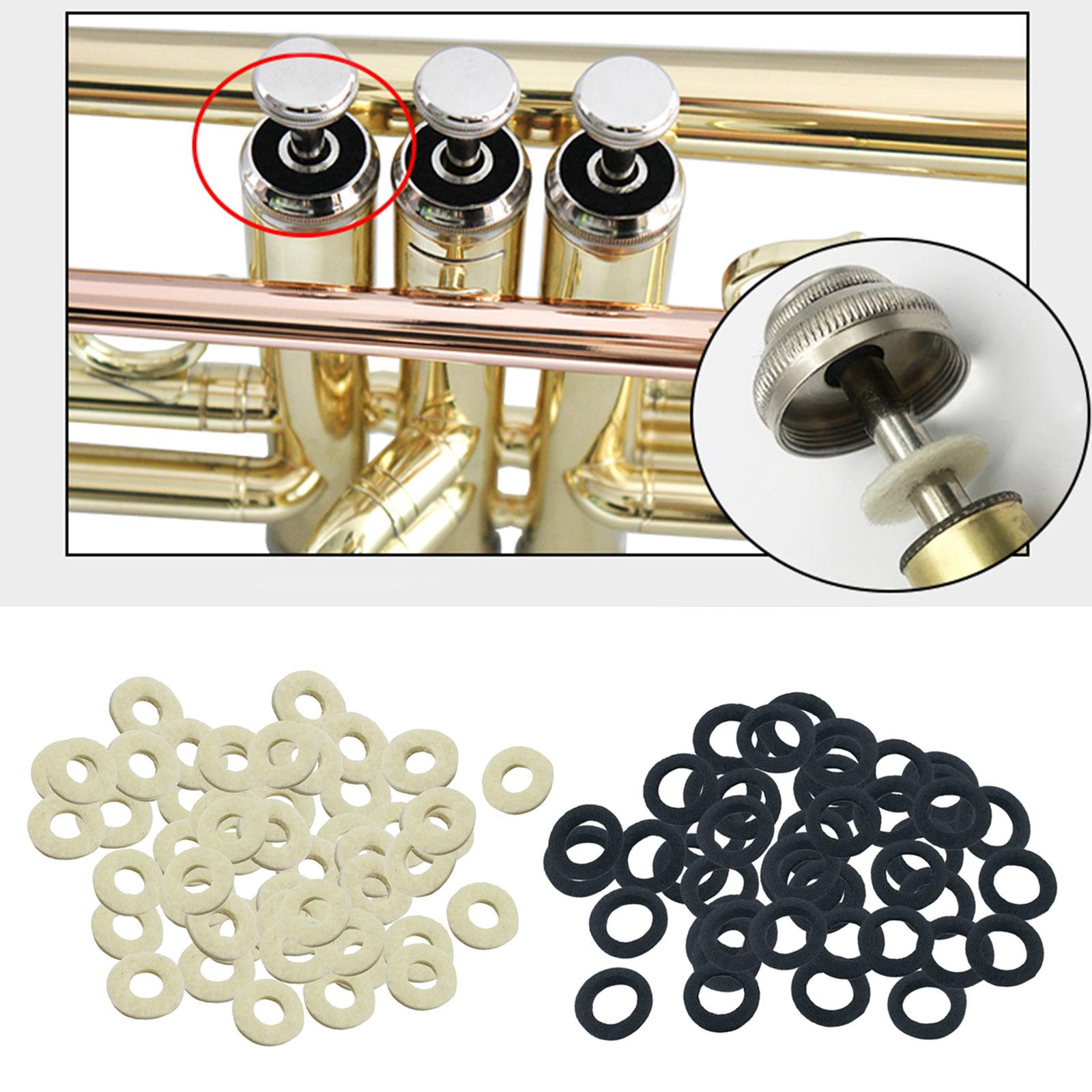 50個入り コルネットトランペットバルブフェルトワッシャー、 - Musical Instrument Cornet のレビューと価格