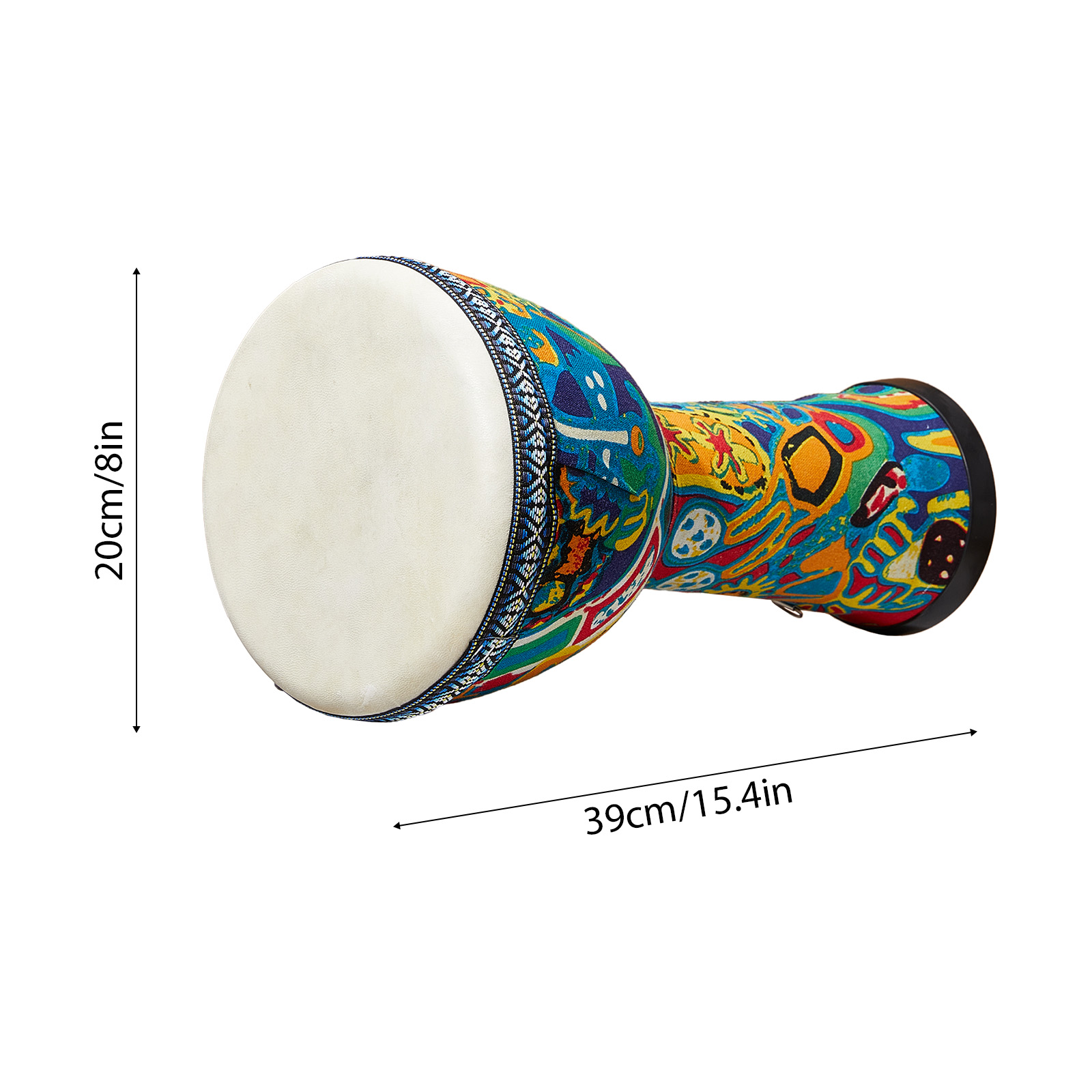 8 インチのアフリカン ドラム 大型 8 ハンドドラム PV - Djembe Hand Drum のレビューと価格