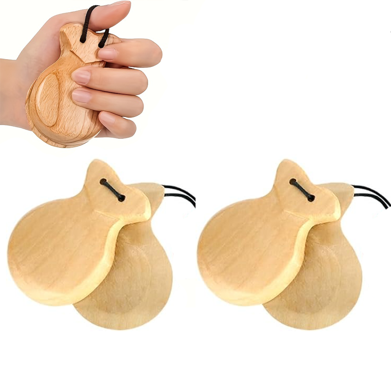 2 パック スペイン カスタネット フラメンコ 伝統的な木製 - Castanet Flamenco のレビューと価格