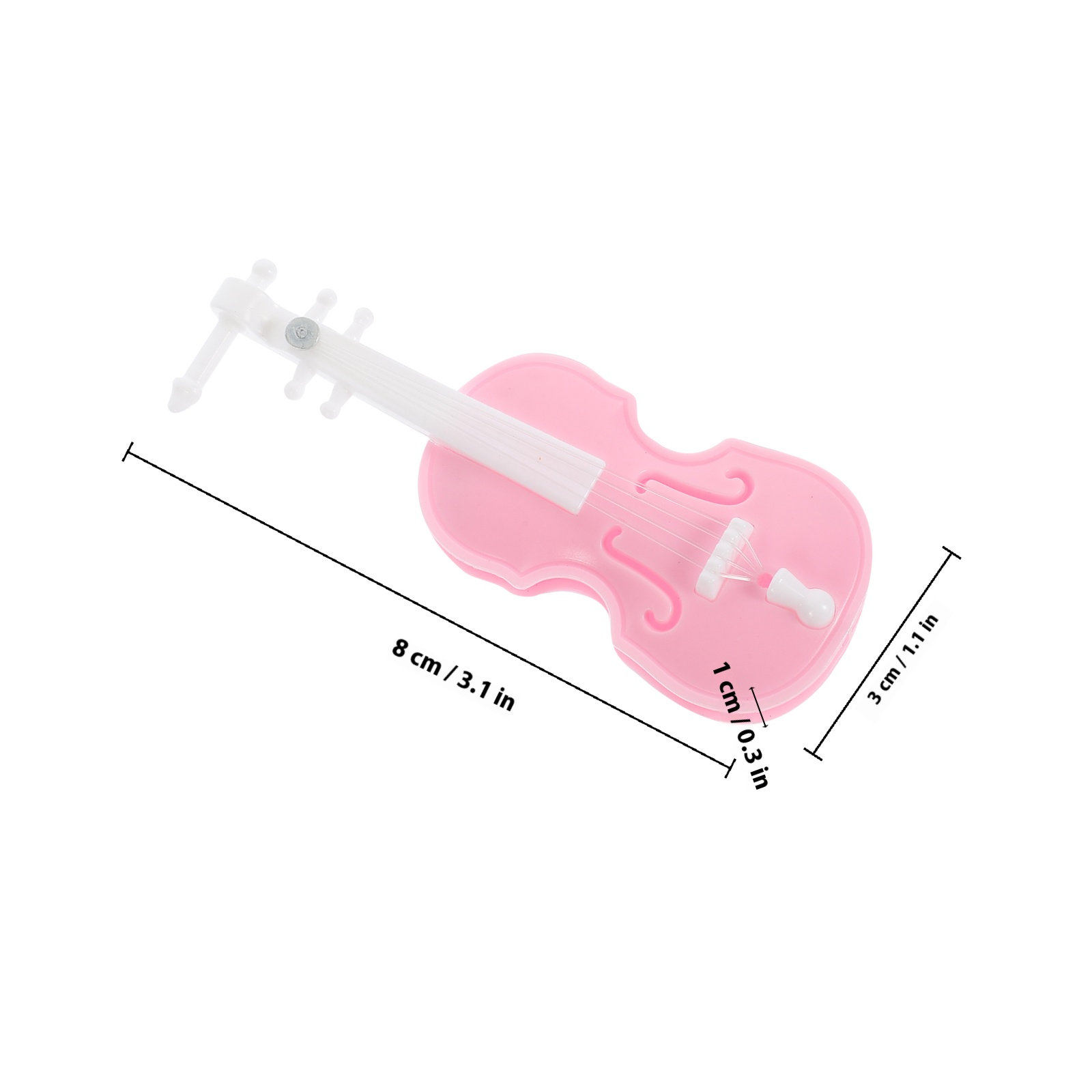 6個入りミニバイオリン装飾品 ヴィンテージプラスチック製楽器 - Musical Instrument Photo のレビューと価格