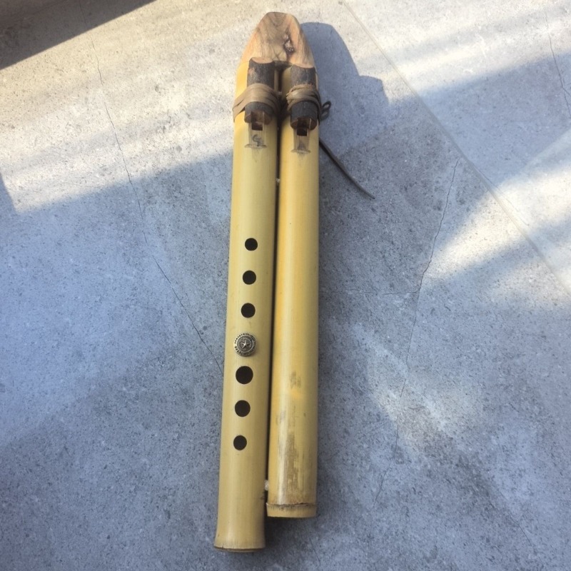 GAキー ダブルチューブフルート 手作り インド製 ダブルチ - Musical Instrument From India のレビューと価格