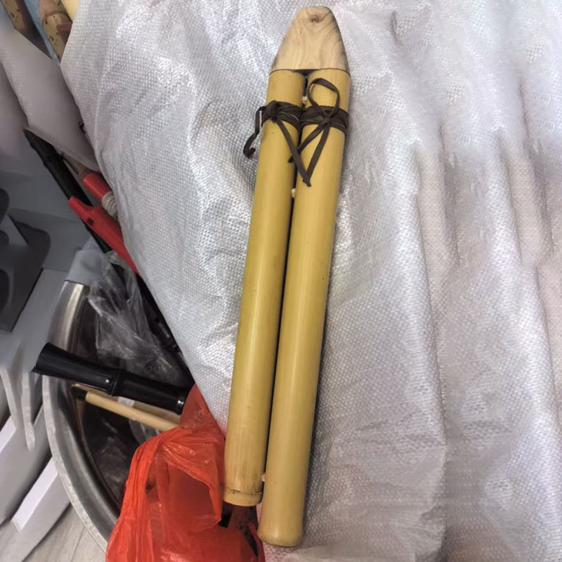 GAキー ダブルチューブフルート 手作り インド製 ダブルチ - Musical Instrument From India のレビューと価格