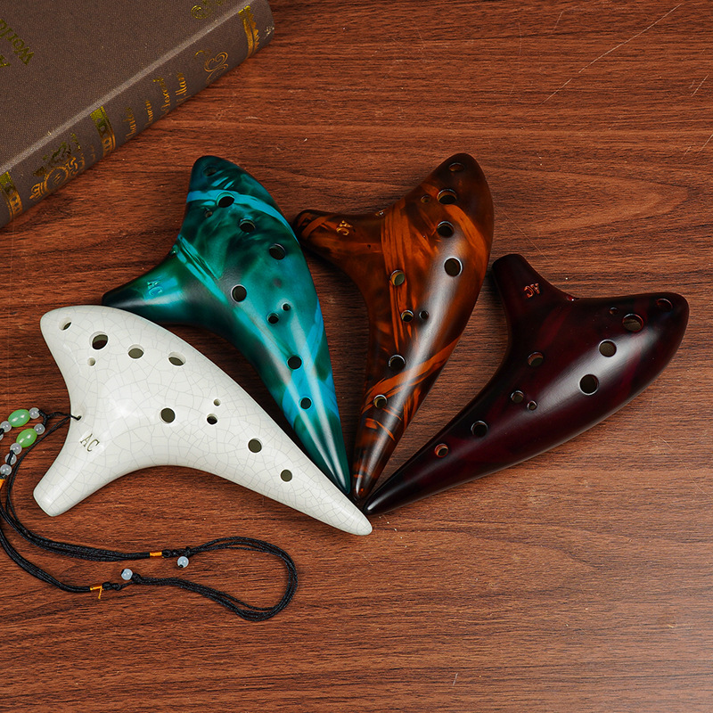 12 穴オカリナゼルダアルト ToneC スモークバーンセラ - Musical Instrument Zelda のレビューと価格
