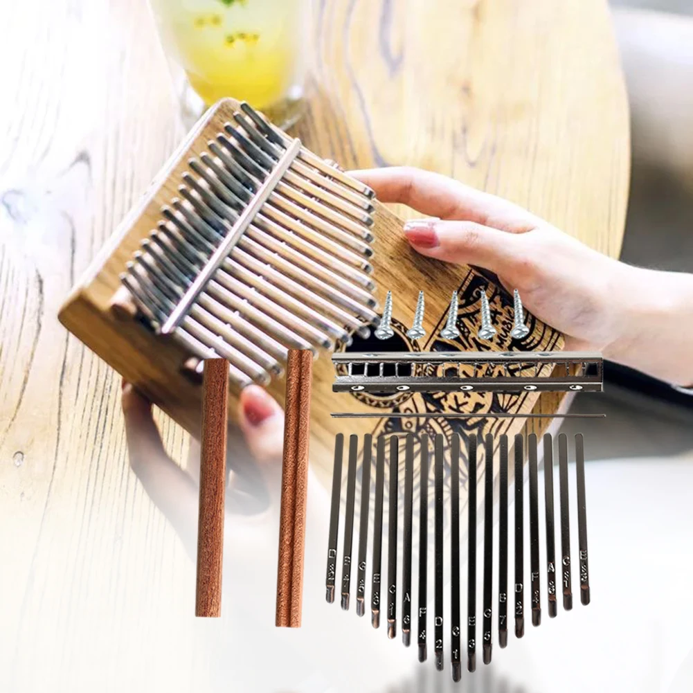 DIY 17 トーンカリンバキーティンセットムビラ親指ピアノ - Musical Instrument Set のレビューと価格