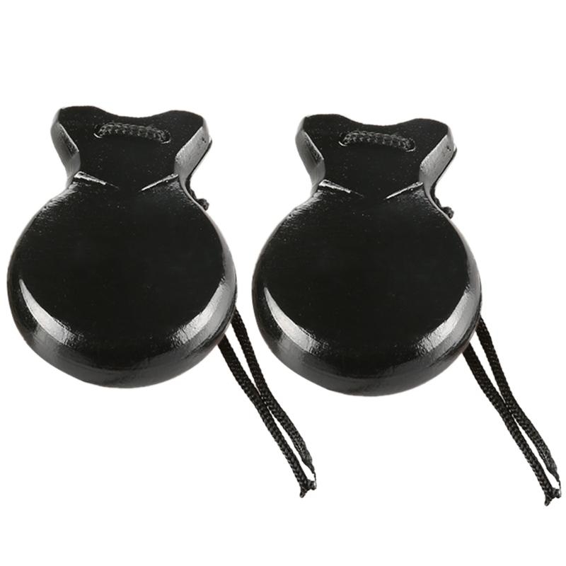 2 個の伝統的なカスタネット木製スペインカスタネットフラメン - Castanet Flamenco のレビューと価格