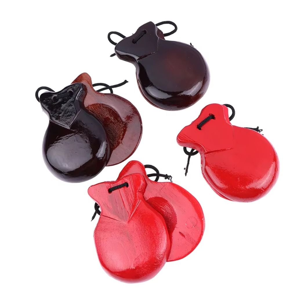 オルフパーカッション木製カスタネット 伝統的なデザインの弦付 - Castanet Flamenco のレビューと価格