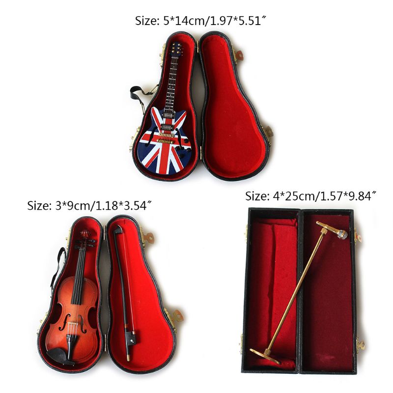 新生児用写真アクセサリー1セット,ギター,バイオリン,マイク - Musical Instrument Photo のレビューと価格