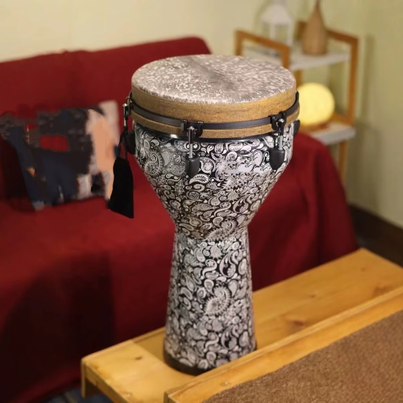 12インチ エコフレンドリー 木製 ジェンベ ハンドパーカッ - Djembe Hand Drum のレビューと価格